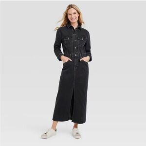 Women's  Denim Maxi Dress